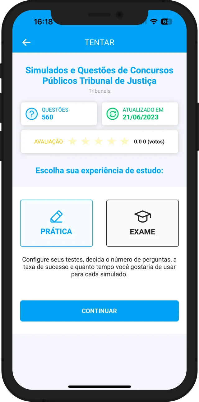 Modo de prática: a prova Simulado Prova Anac Piloto Comecial Avião Regulamentos de Tráfego Aéreo feito na medida! Muito mais que só um PDF.