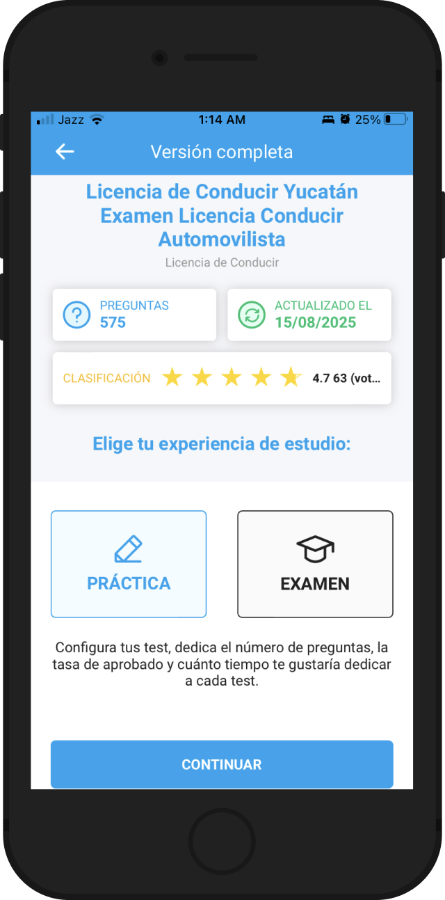 Personaliza los test con el Modo de Práctica Personaliza los test con el Modo de Práctica
