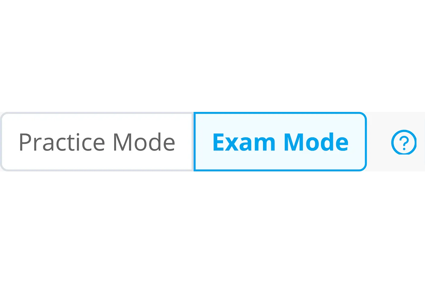 Exam mode select for English Language Proficiency Test practice test