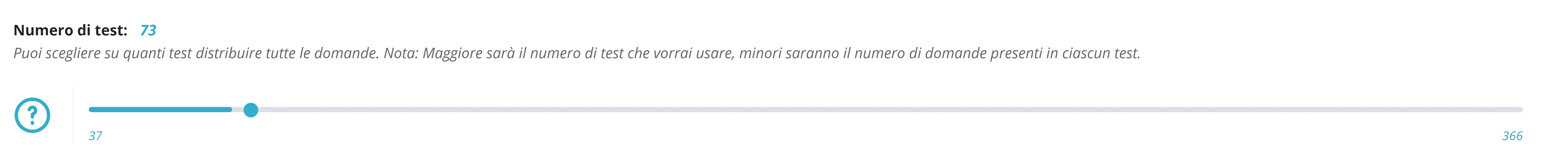 quiz impostare il numero personalizzato di GAT Test (Inglese) test