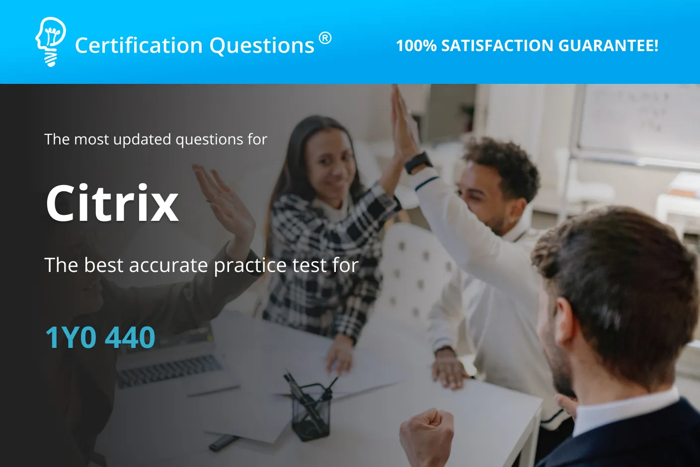 This image represents the Citrix 1y0-440 practice test in the USA