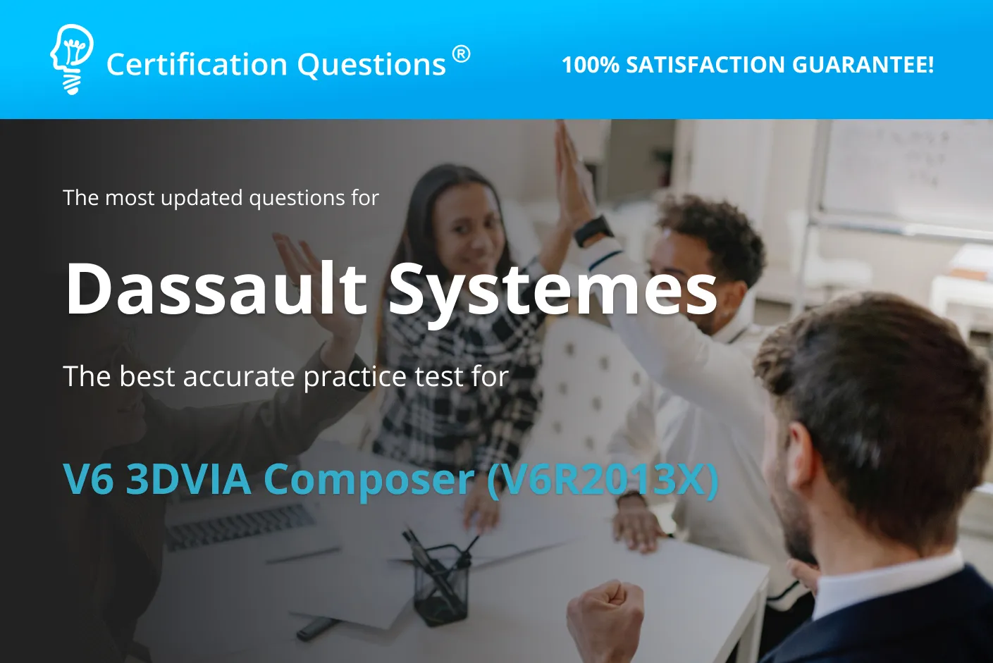 This image represents the v6 3dvia composer exam in the USA