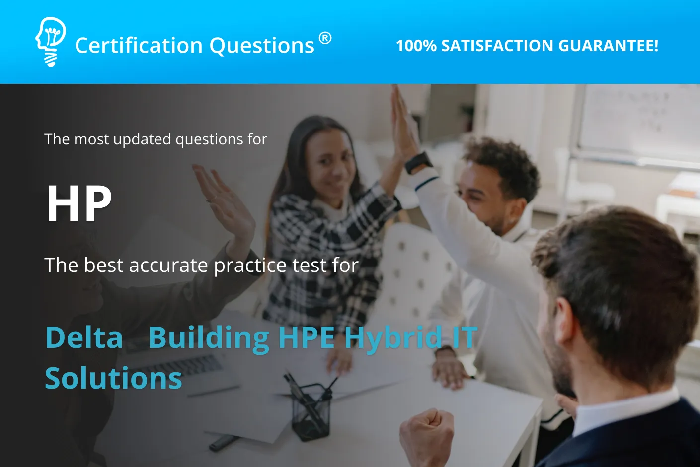 Here is the image for the study guide of the hpe hybrid it solutions practice test.